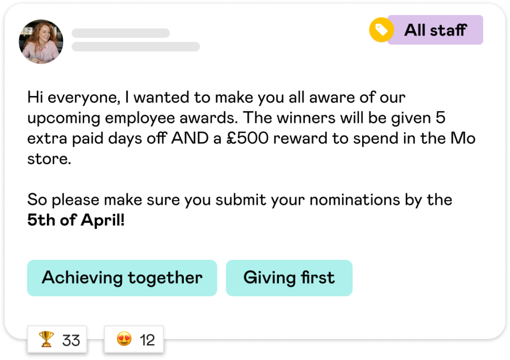 Moment All Company Notification